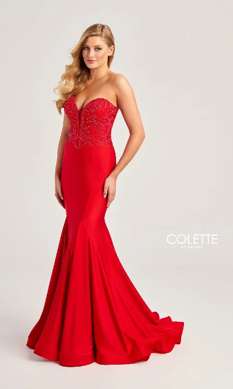 Colette Strapless Long Mermaid Prom Dress CL5112