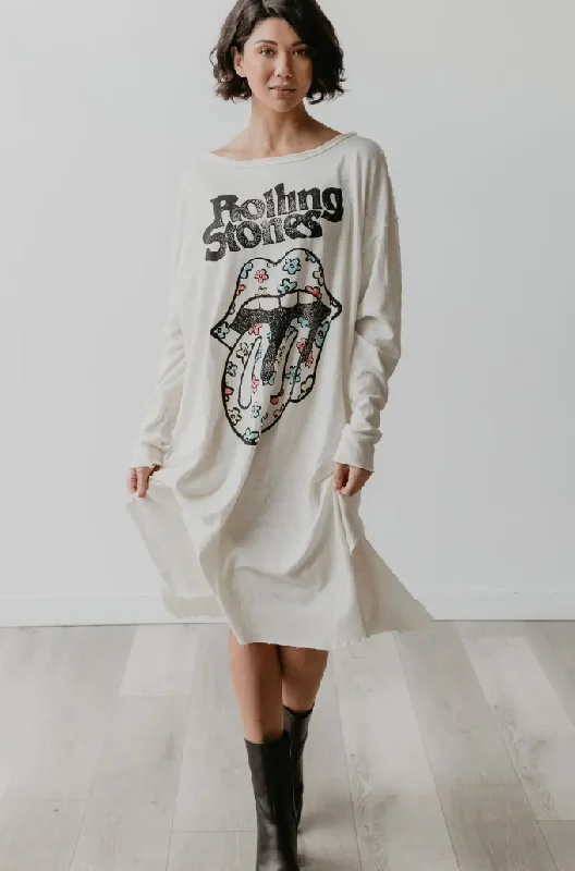 Flower Power Stones Tee Dress