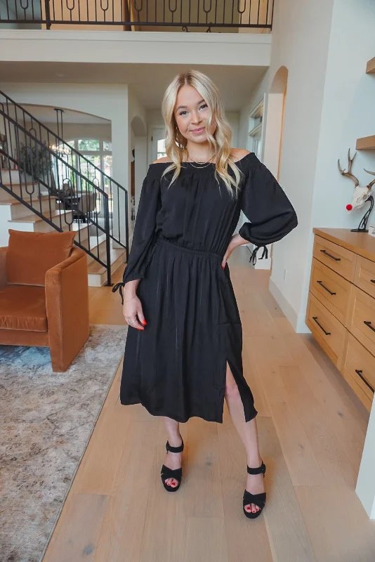 Sweetest Flirt Satin Dress