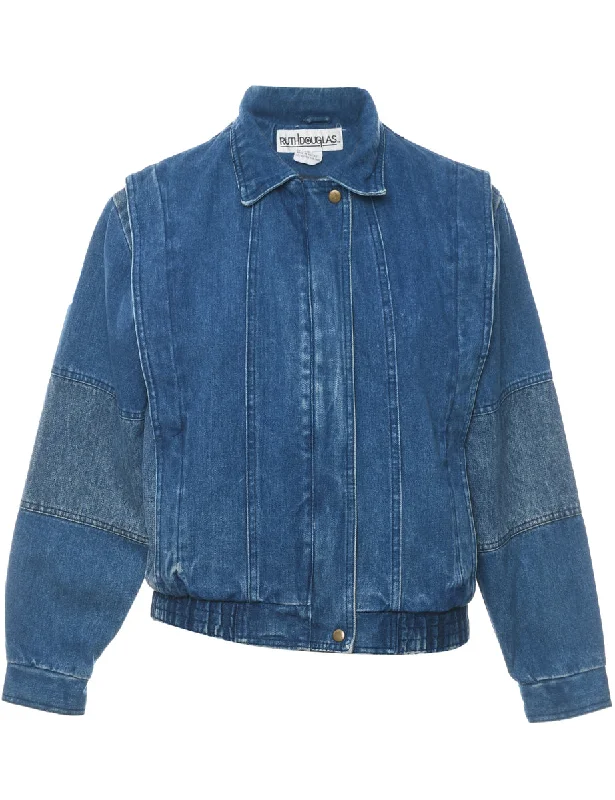 1990s Medium Wash Denim Jacket - S Rayon Jacket Velvet Jacket Corduroy Jacket