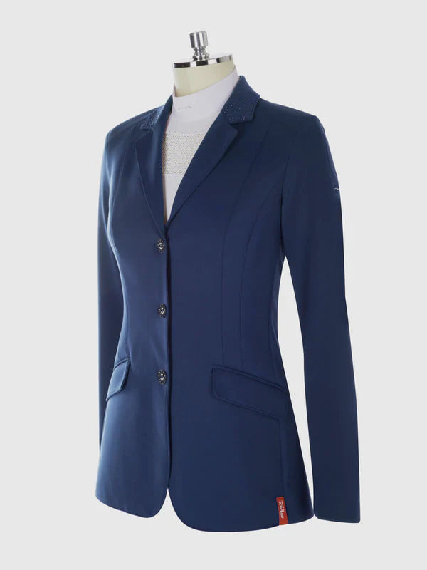 Animo Lorea Womens Competition Jacket - Navy Herringbone Jacket Checkered Jacket Solid Jacket Animo Lorea Womens Competition Jacket - Navy Herringbone Jacket Checkered Jacket Solid Jacket