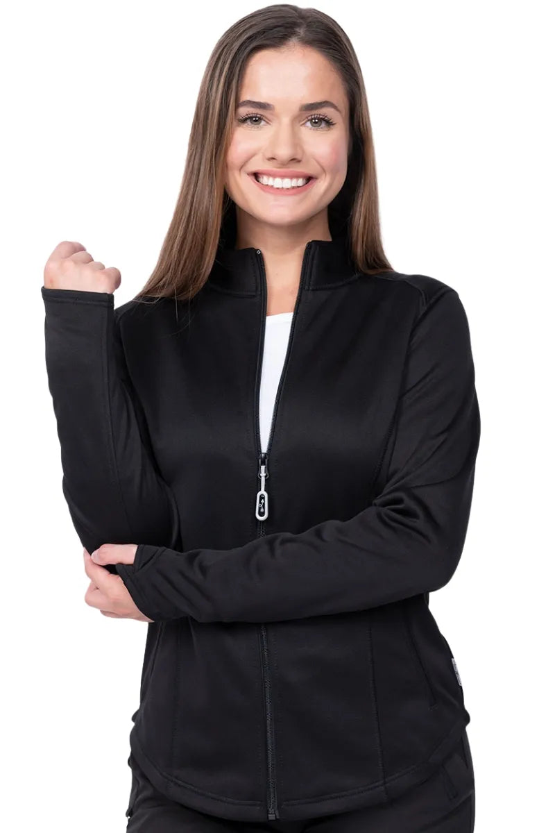 Ava Therese Women's Bonded Fleece Jacket | Black Toggled Jacket Drawstring Jacket Belted Jacket Ava Therese Women's Bonded Fleece Jacket | Black Toggled Jacket Drawstring Jacket Belted Jacket