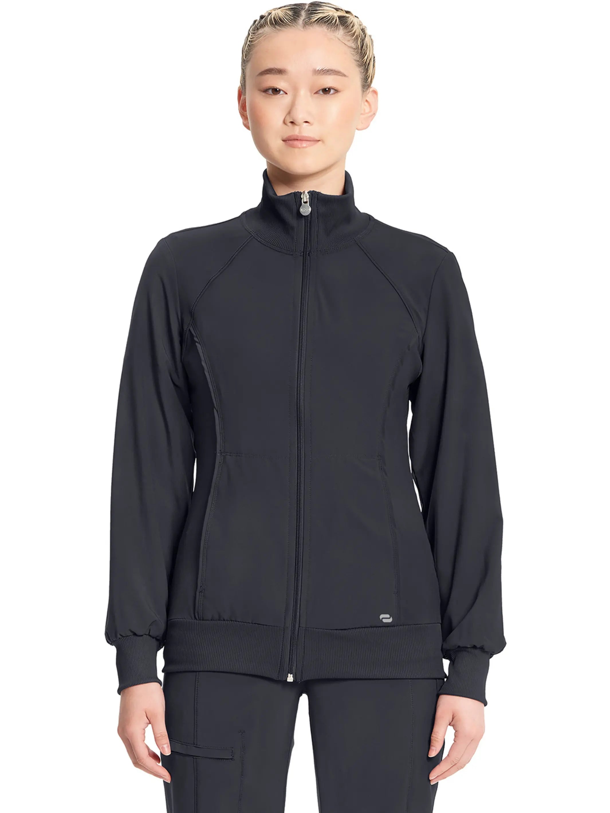 Infinity Women's Antimicrobial Warm Up Jacket | Pewter Nylon Jacket Polyester Jacket Spandex Jacket Infinity Women's Antimicrobial Warm Up Jacket | Pewter Nylon Jacket Polyester Jacket Spandex Jacket