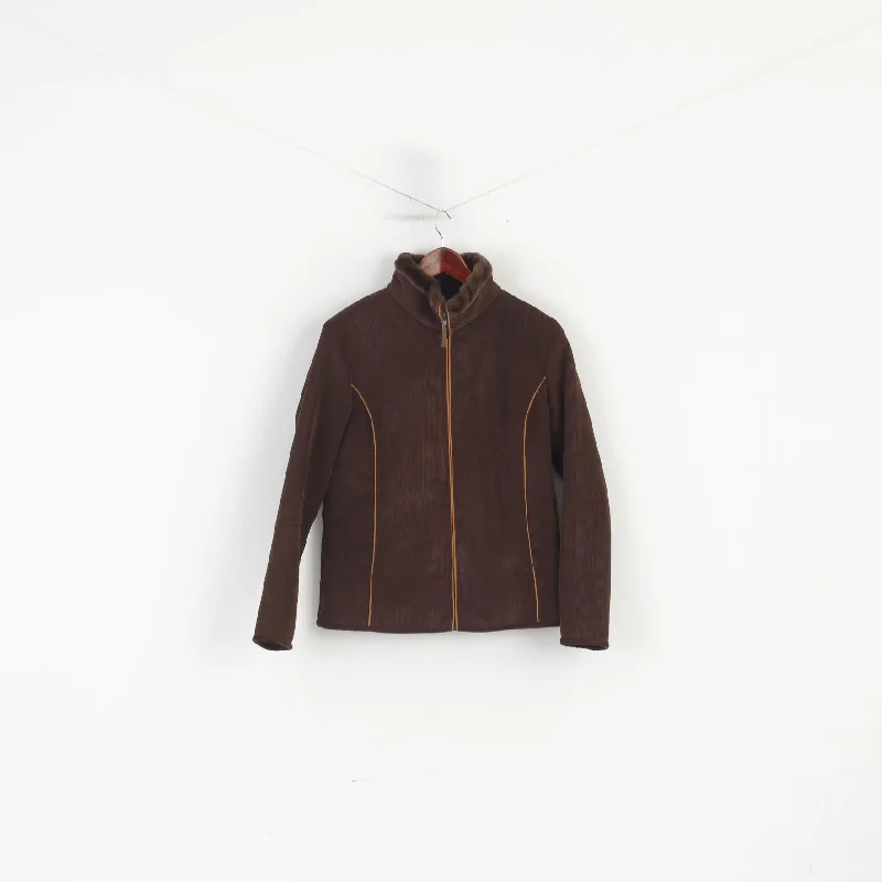 Jack Murphy Women 10 S Jacket Brown Outdoor Padded Full Zip Casual Top Denim Jacket Leather Jacket Suede Jacket