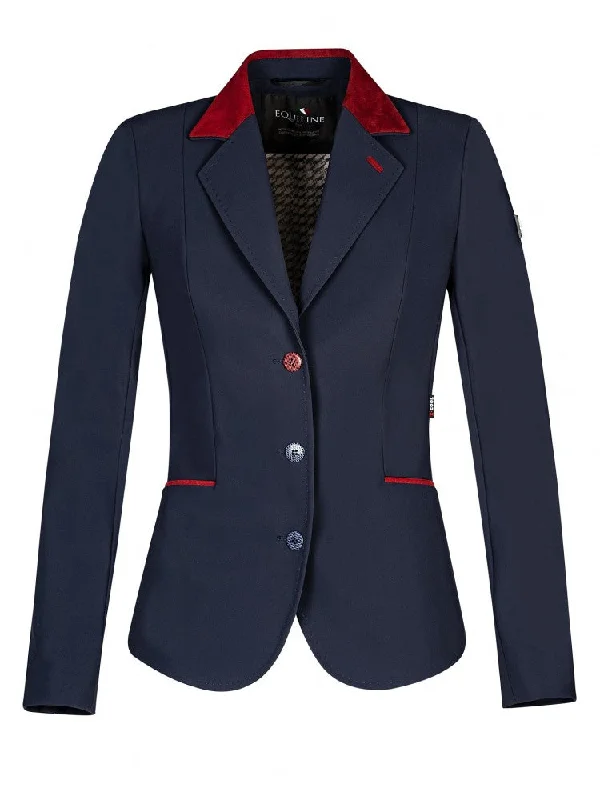 Equiline Women's Competition Jacket Bergenia - IT 40 / NZ 8 Lace Jacket Ribbed Jacket Sequined Jacket Equiline Women's Competition Jacket Bergenia - IT 40 / NZ 8 Lace Jacket Ribbed Jacket Sequined Jacket