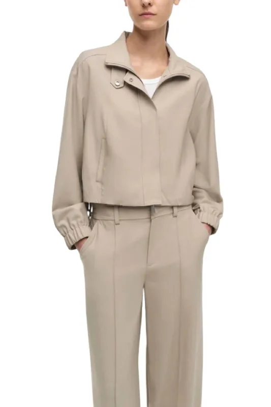 Geniveve Cropped Jacket In Sand Chenille Jacket Brocade Jacket Lace Jacket