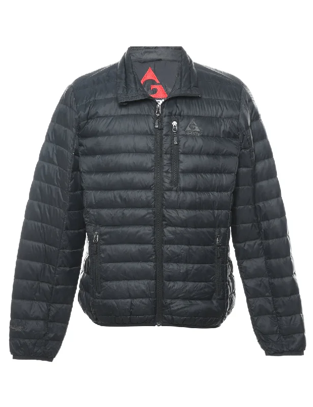 Gerry Zip Front Black Puffer Jacket - M