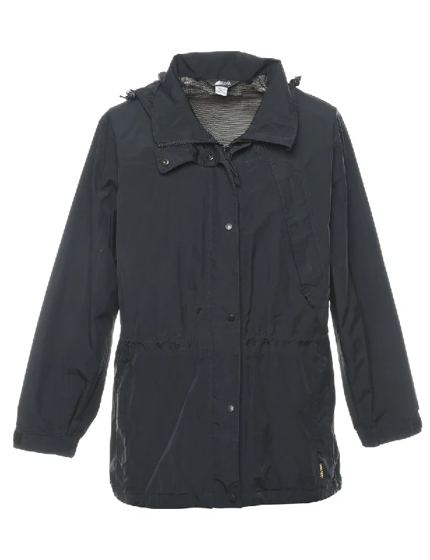 Hooded Black Mountaineering Jacket - M