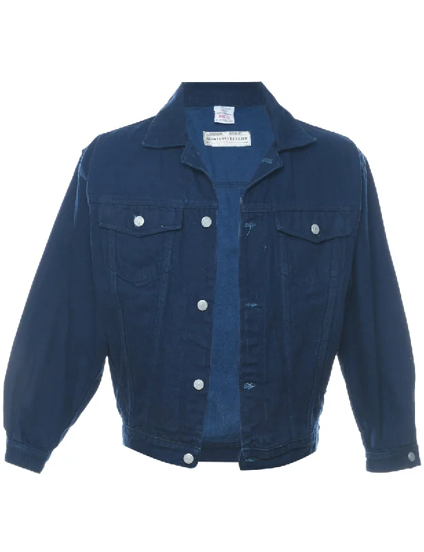 Indigo Classic Denim Jacket - L Notch Collar Jacket Peter Pan Collar Jacket Cowl Neck Jacket Indigo Classic Denim Jacket - L Notch Collar Jacket Peter Pan Collar Jacket Cowl Neck Jacket