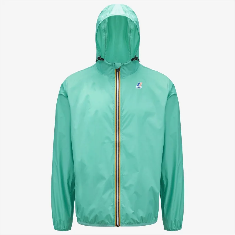 Claude - Unisex Packable Full Zip Waterproof  Rain Jacket in Green Marine Rayon Jacket Velvet Jacket Corduroy Jacket