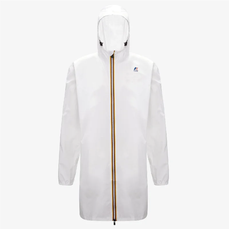 Eiffel - Unisex Waterproof Packable Long Rain Jacket in White Mesh Jacket Canvas Jacket Denim Jacket Eiffel - Unisex Waterproof Packable Long Rain Jacket in White Mesh Jacket Canvas Jacket Denim Jacket