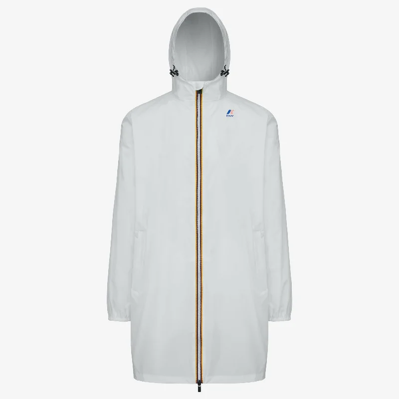 Eiffel - Unisex Waterproof Packable Long Rain Jacket in Light Grey Notch Collar Jacket Peter Pan Collar Jacket Cowl Neck Jacket Eiffel - Unisex Waterproof Packable Long Rain Jacket in Light Grey Notch Collar Jacket Peter Pan Collar Jacket Cowl Neck Jacket