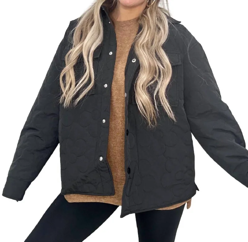My Own Way Jacket In Black Belted Jacket Elasticated Jacket Padded Jacket