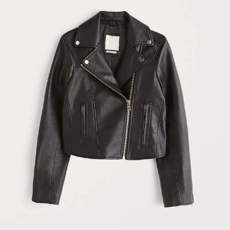 Women Biker Leather Jacket Mesh Jacket Canvas Jacket Denim Jacket