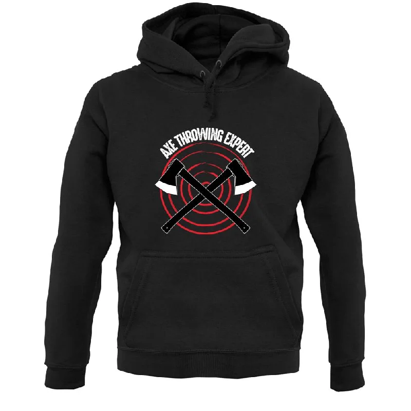 Axe Throwing Expert Unisex Hoodie Hoodie with Hem Ribbing Snug Secure