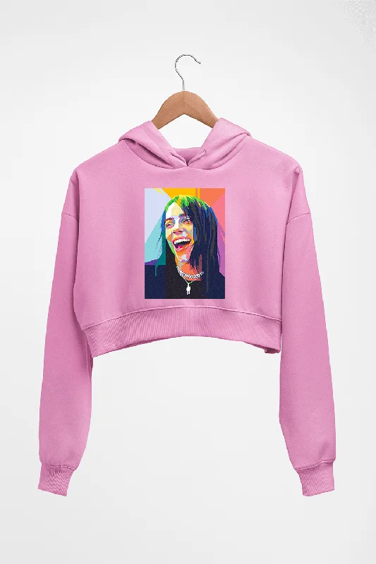 Billie Eilish Crop HOODIE FOR WOMEN Hoodie with Puffed Sleeves Voluminous Trendy