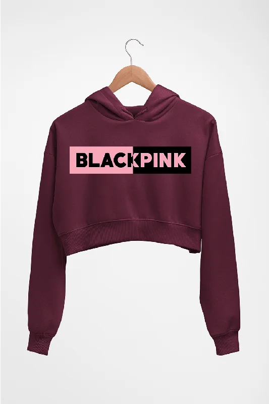 BLACKPINK Crop HOODIE FOR WOMEN Cotton Hoodie Fleece Lining Warmth