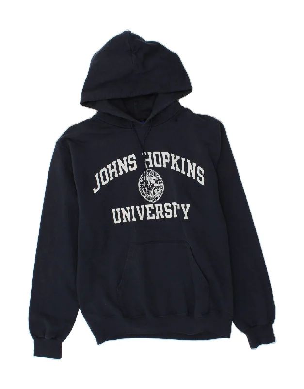 CHAMPION Mens Graphic Hoodie Jumper Medium Navy Blue Cotton Oversized Hoodie Comfort Casual CHAMPION Mens Graphic Hoodie Jumper Medium Navy Blue Cotton Oversized Hoodie Comfort Casual