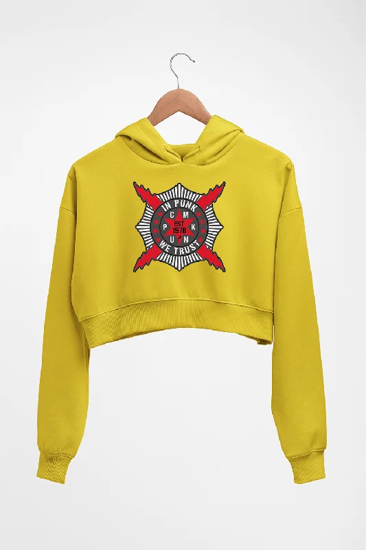 cm punk WWE Crop HOODIE FOR WOMEN