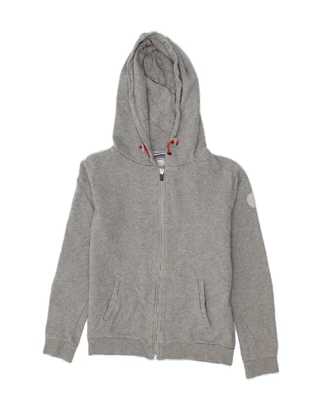 COLMAR Boys Zip Hoodie Sweater 11-12 Years Grey Cotton