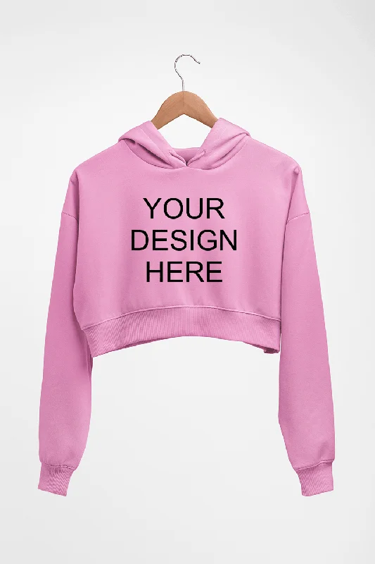 Customized-Custom-Personalized Crop HOODIE FOR WOMEN Hoodie with Hem Fringe Bohemian Relaxed