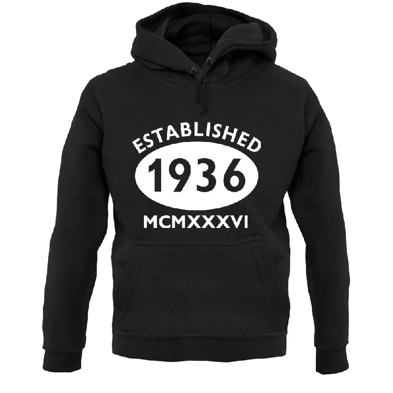 Established 1936 Roman Numerals Unisex Hoodie