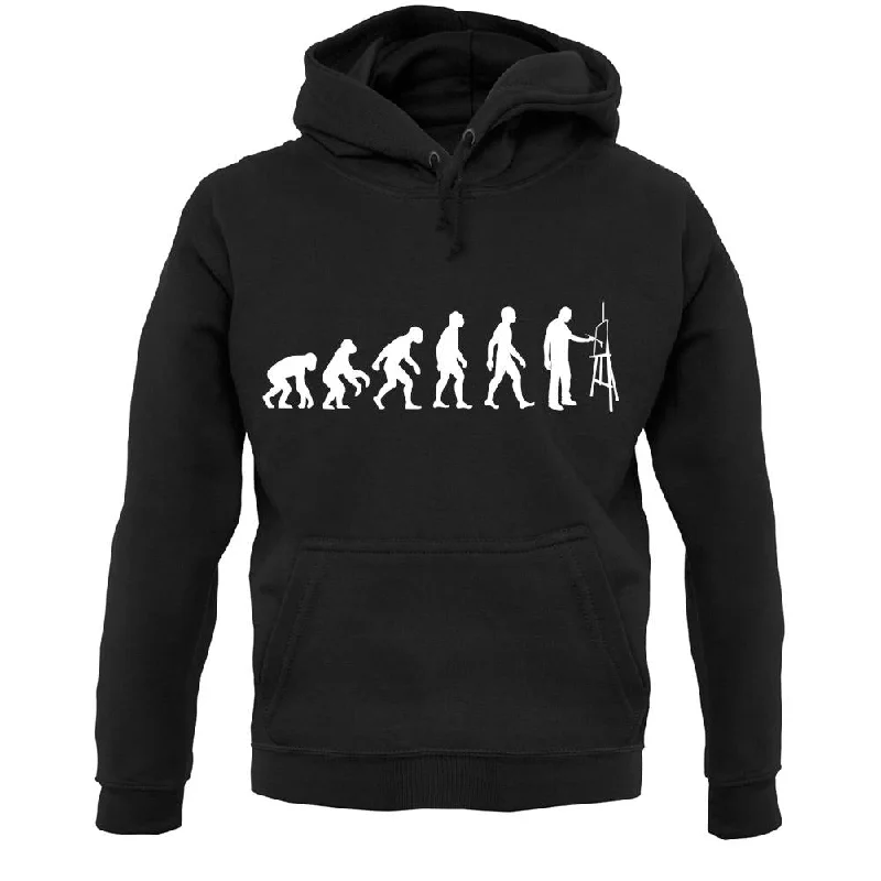 Evolution Of Man Artist Unisex Hoodie Hoodie with V-Neck Classic Versatile