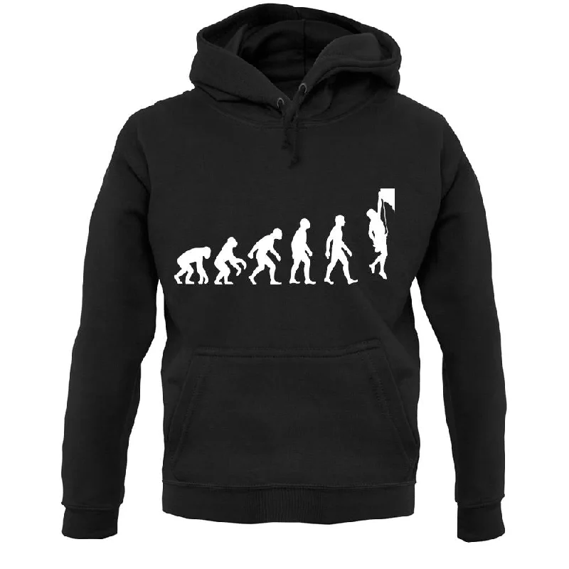 Evolution Of Man Rock Climbing Unisex Hoodie