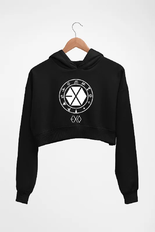 EXO Crop HOODIE FOR WOMEN Hoodie with Pastel Soft Subtle