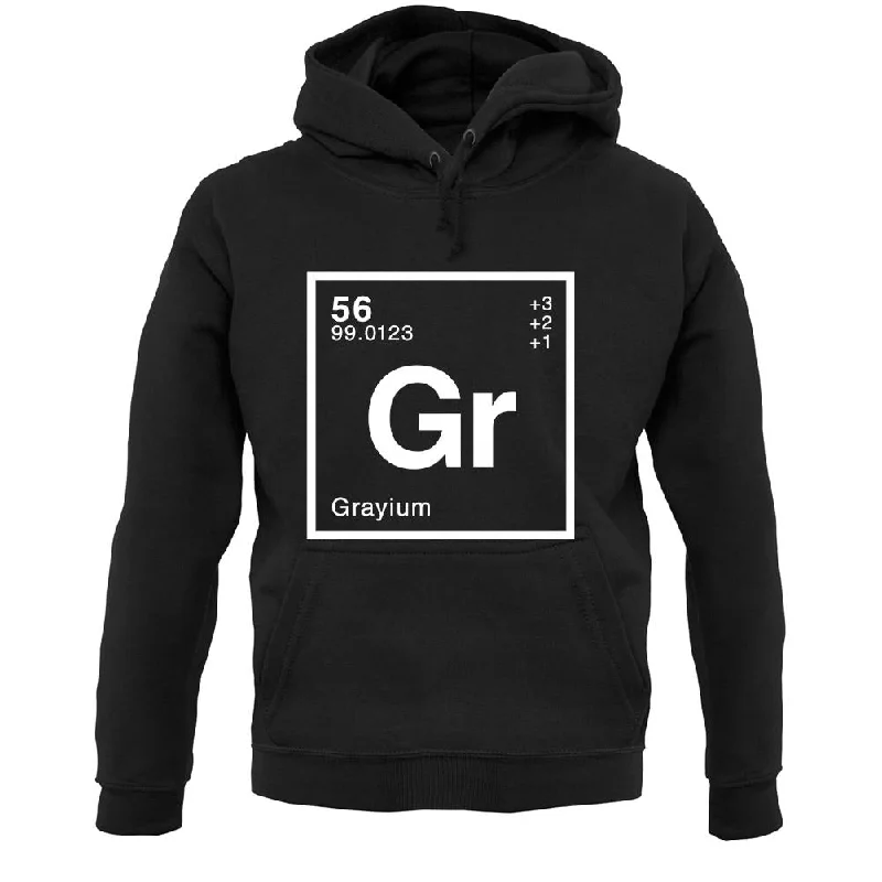 Gray - Periodic Element Unisex Hoodie