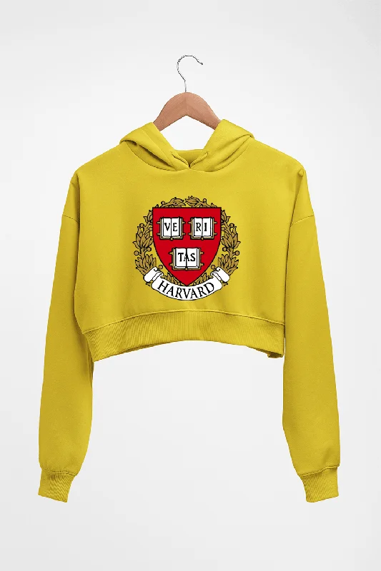 Harvard University Crop HOODIE FOR WOMEN Hoodie with Lining Warm Insulated