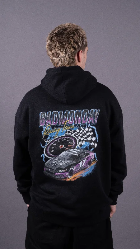 Heavyweight Speedway Hoodie Hoodie with Hem Frayed Vintage Worn