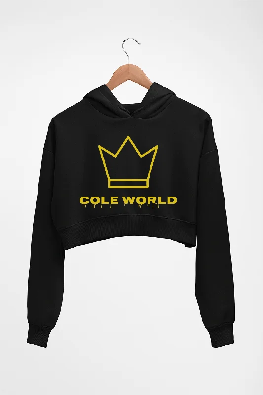 J. Cole World Crop HOODIE FOR WOMEN Hoodie Jacket Zipper Layering