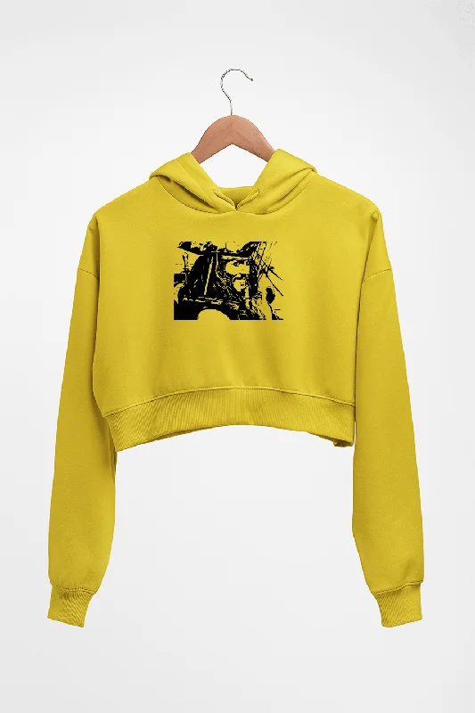 jack sparrow Crop HOODIE FOR WOMEN