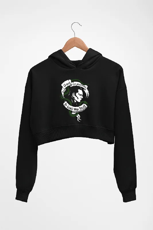 Loki Crop HOODIE FOR WOMEN Hoodie with Hidden Zipper Minimalist Clean