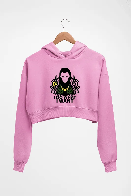 Loki Crop HOODIE FOR WOMEN Hoodie with Crew Neck Simple Timeless