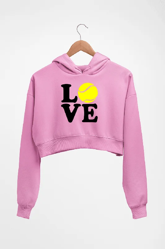 Love Tennis Crop HOODIE FOR WOMEN