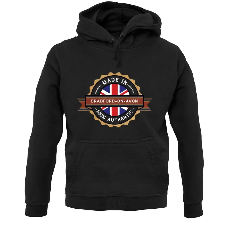 Made In Bradford-On-Avon 100% Authentic Unisex Hoodie Hoodie with Pocket Utility Practical