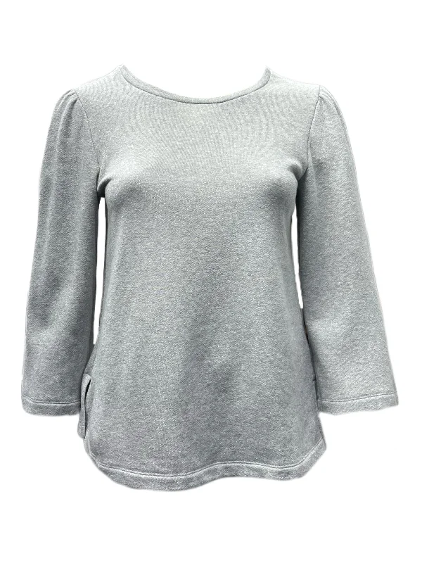 Marina Rinaldi Women's Grey Ogni Jersey Sweatshirt NWT Hoodie with Logo Branding Identity