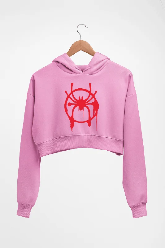 Spiderman Superhero Crop HOODIE FOR WOMEN Hoodie with Drawstring Waist Adjustable Fitted