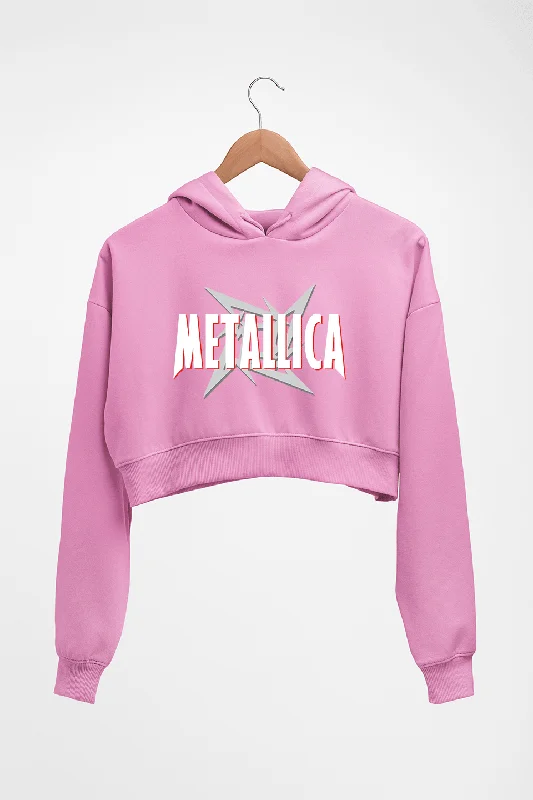 Metallica Crop HOODIE FOR WOMEN Hoodie with Camouflage Military Edgy