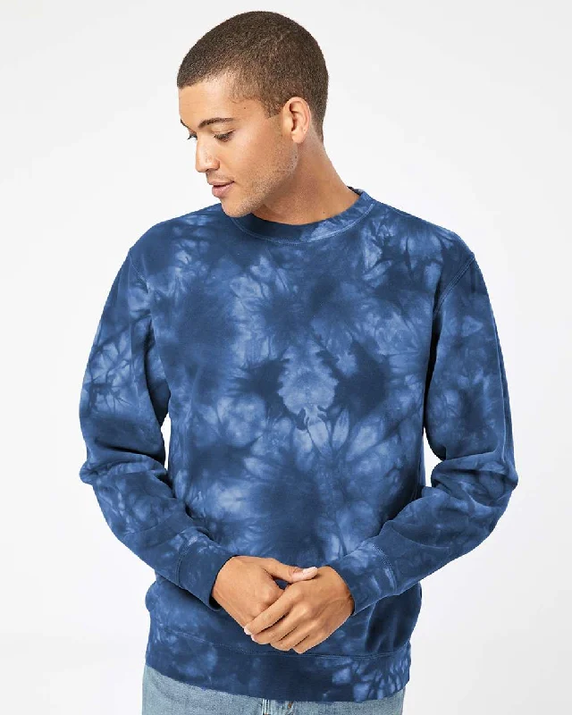 Midweight Tie-Dyed Sweatshirt Hoodie with Tied Waist Feminine Flattering