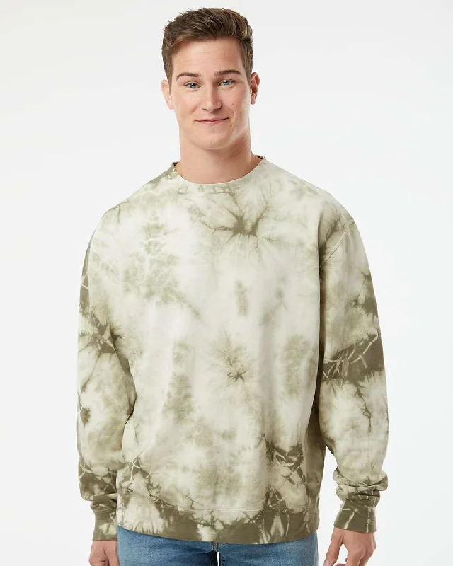 Midweight Tie-Dyed Sweatshirt Hoodie with Toggle Buttons Decorative Unique