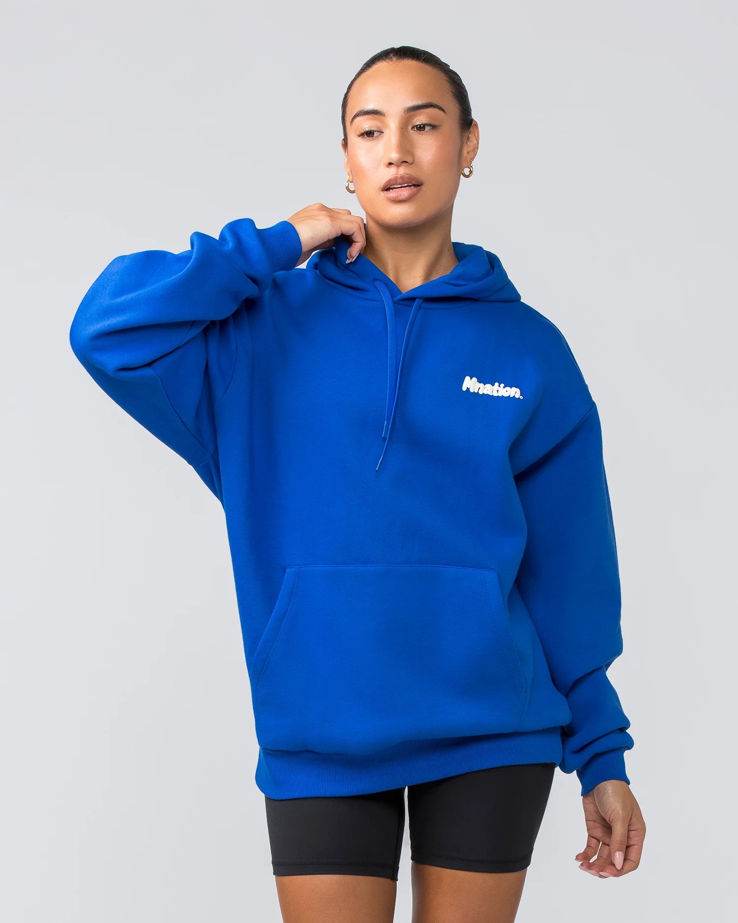 Muscle Nation | MNation Oversized Hoodie - Bondi Blue