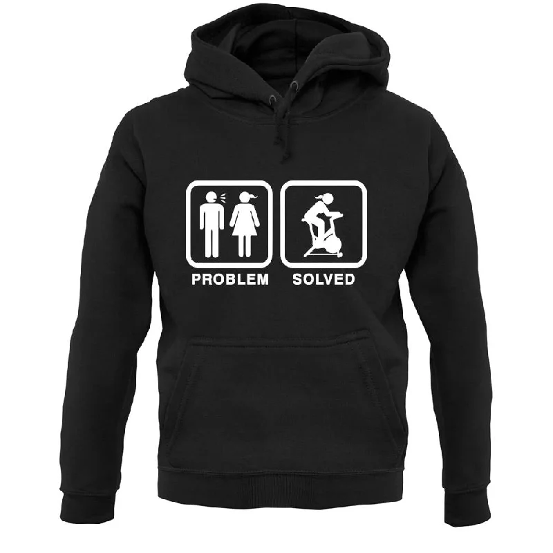 Problem Solved Spin Unisex Hoodie Hoodie with Metallic Shiny Futuristic