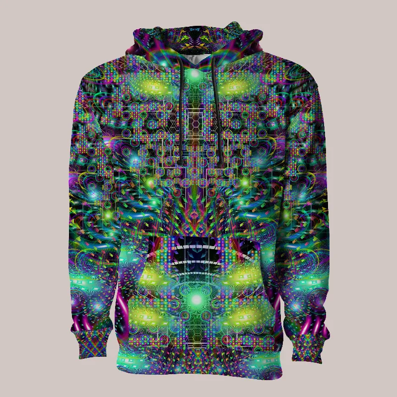 Psychedelic Hoodie (UV/RGB, Eco-Friendly, Unisex, Pull-Over) | HUACHAMAMA