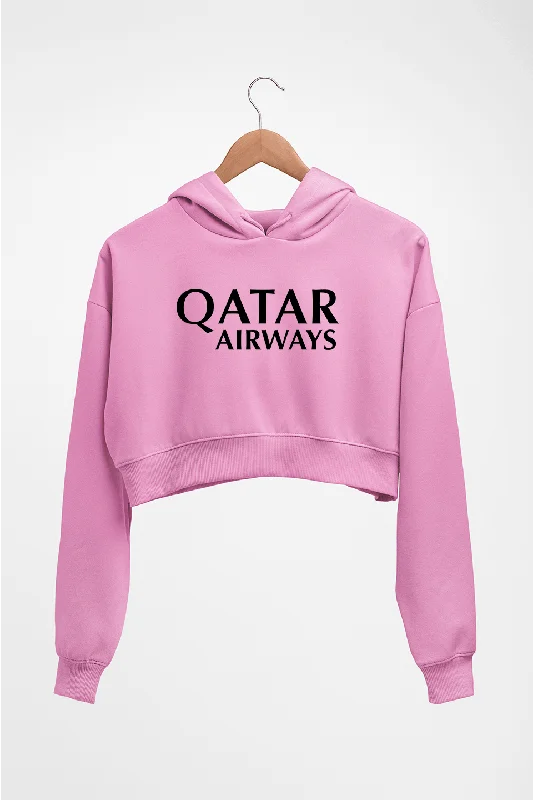 Qatar Airways Crop HOODIE FOR WOMEN