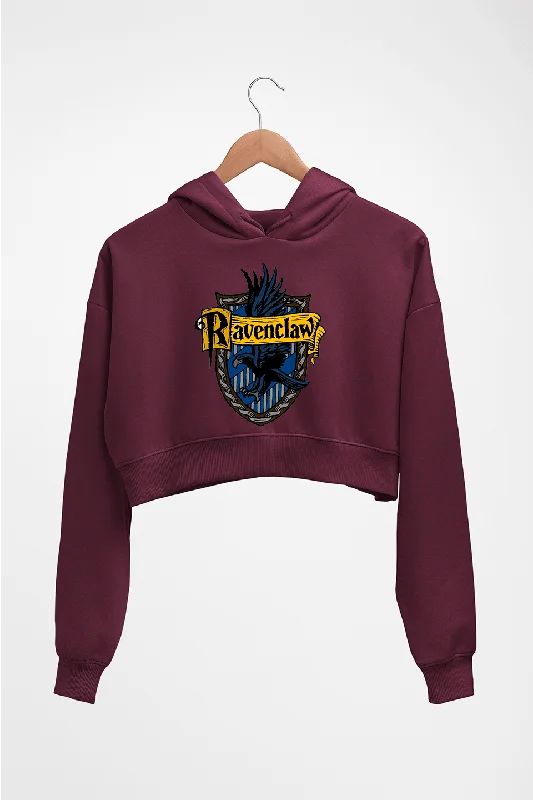 Ravenclaw Harry Potter Crop HOODIE FOR WOMEN Hoodie with Hem Patch Decorative Personalized