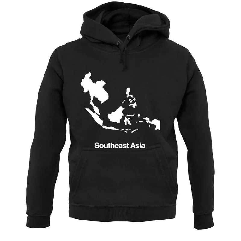 Southeast Asia Silhouette Unisex Hoodie Hoodie with Monochrome Minimalist Simple