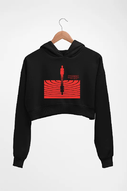 Stranger Things Crop HOODIE FOR WOMEN Hoodie with Color Block Contrast Stylish